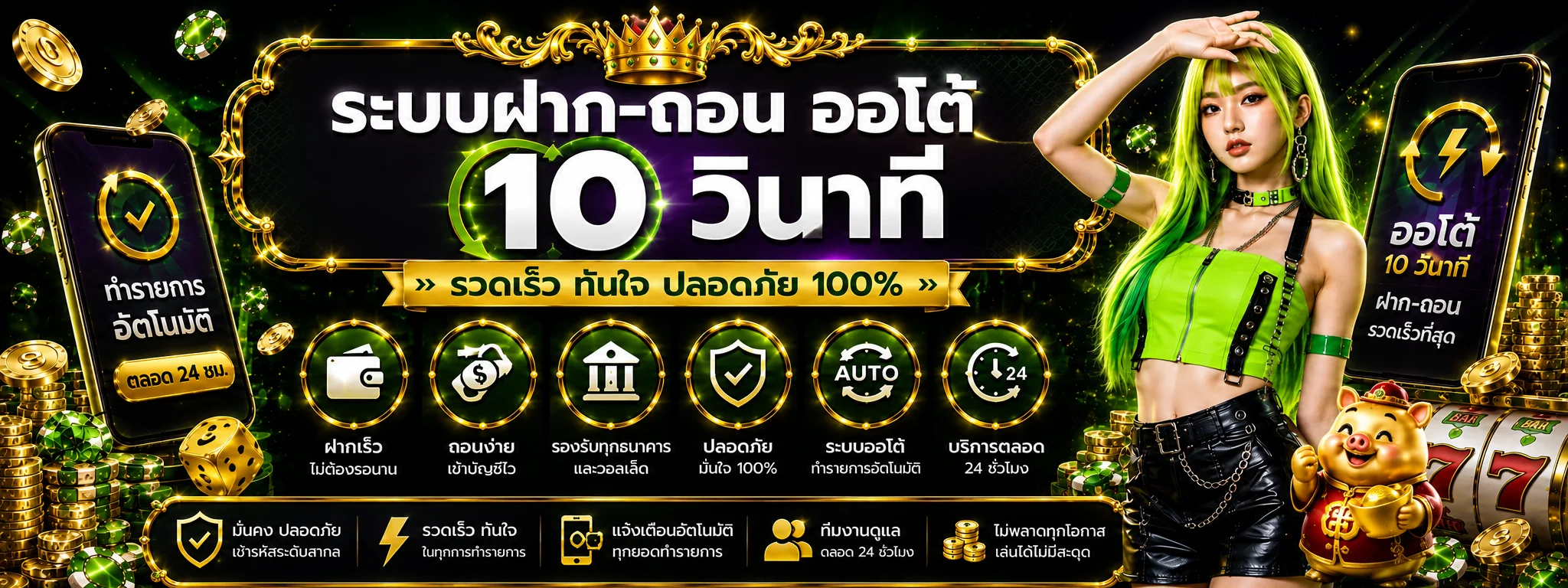 คู่มือฝากถอนอัตโนมัติ VODKAFUN9